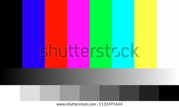テレビの信号なし動画の背景ビデオ16 9フルhd 4k 8k 解像度ベクターイラスト用のカラーバー Rgbスタティックスクリーン のベクター画像素材 ロイヤリティフリー