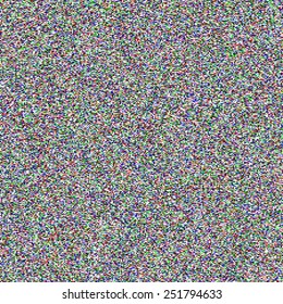 TV noise seamless texture. Vector.