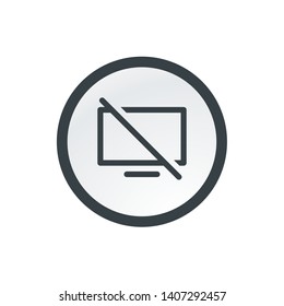 TV off | Vector App Icon