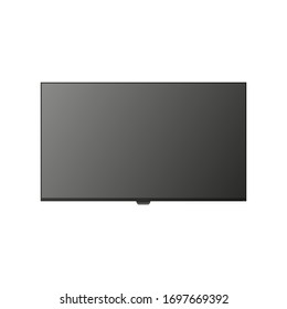 The TV is off. TV vector illustration isolated on white background.