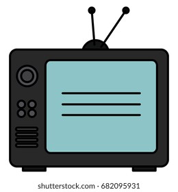 tv old isolated icon
