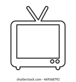 tv old retro isolated icon vector illustration design
