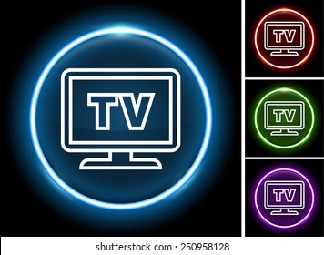 TV on  Color Round Buttons