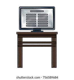 Tv on desk