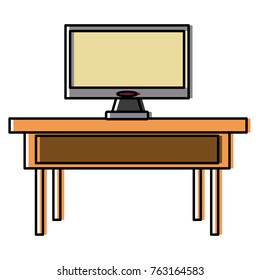 Tv on desk