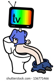 Tv on wc