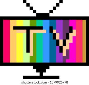 tv  pixels art