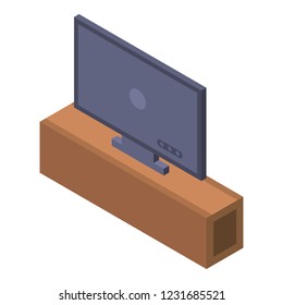 Tv plasma icon. Isometric of tv plasma vector icon for web design isolated on white background