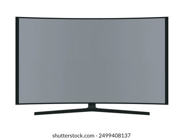TV polygonal model vector illustration. Icon for design. 3D.