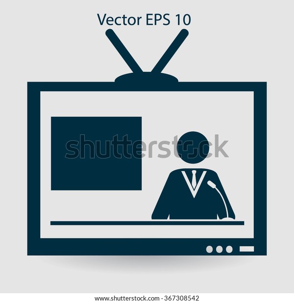 tv-program-leading-picture-stock-vector-royalty-free-367308542