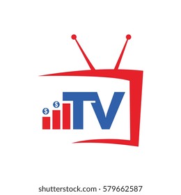 tv rating vector logo design