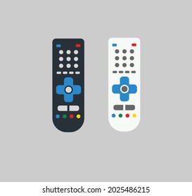 Control remoto de TV en blanco y negro