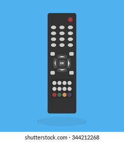 Tv remote control. Flat style
