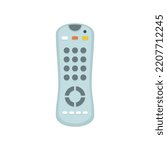 Tv remote control icon. Flat illustration of Tv remote control vector icon isolated on white background