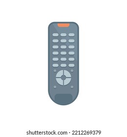 Tv remote control icon. Flat illustration of Tv remote control vector icon isolated on white background