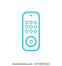 TV remote control icon. Isolated on white background.