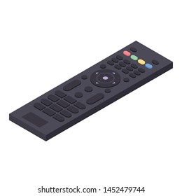 Tv remote control icon. Isometric of tv remote control vector icon for web design isolated on white background