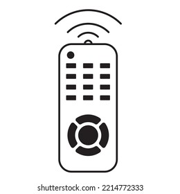 Icono de control remoto Tv, vector de línea de control remoto Tv