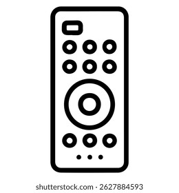 Icono de control remoto de TV sobre fondo blanco Vector
Icono de Vector Artículos para el hogar