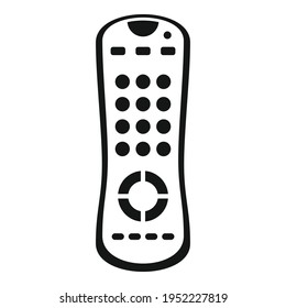 Icono de control remoto de TV. Ilustración simple del icono vectorial de control remoto de Tv para diseño web aislado en fondo blanco