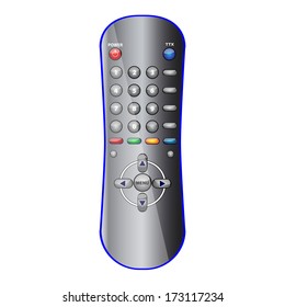 TV remote control isolated on white 