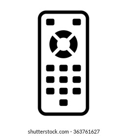 TV Remote Control Line Art Vector Icon For Apps And Websites