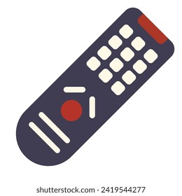 TV remote control line icon. Screen, news, antenna, transmission, channel, cinema, advertising, show, radio. Vector icon for business and advertising