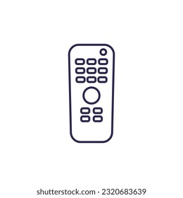 tv remote control, rc line icon