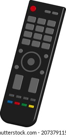 TV remote controller isolated vector illustration.