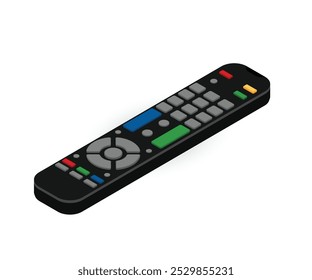 TV remote controller isolated vector illustration. stock illustration