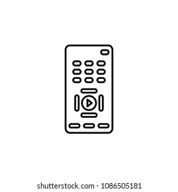 TV remote icon. Element of media and news for mobile concept and web apps. Detailed TV remote icon can be used for web and mobile. Premium icon on white background