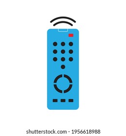 Tv remote icon in flat style. isolated on white background. 