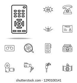 TV remote icon. Media, Press icons universal set for web and mobile