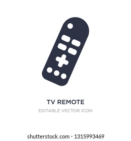 tv remote icon on white background. Simple element illustration from Computer concept. tv remote icon symbol design.