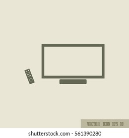 TV And Remote Illustration