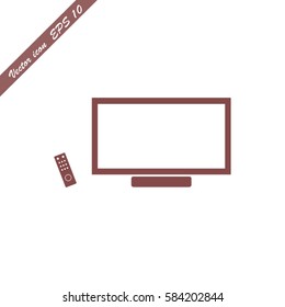 TV And Remote Illustration