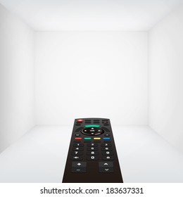 tv remote and room