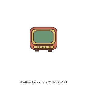 Diseño de vectores de iconos retro de TV