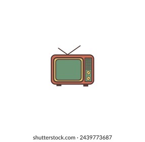 TV Retro Icon Vector Design