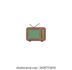 TV Retro Icon Vector Design