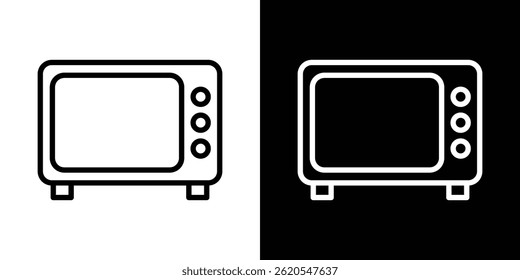 Tv retro icon vector, illustration logo template in trendy style