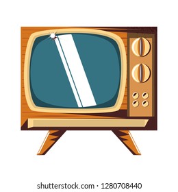 tv retro isolated icon