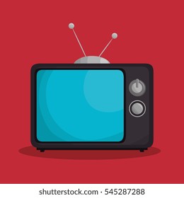 tv retro isolated icon