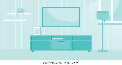 TV room with tosca color