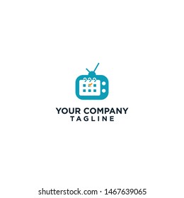tv scedule logo simple smart vektor template