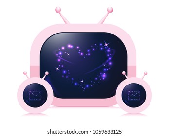 TV Screen Art - Pink