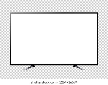 TV Screen Blank On Background Vector