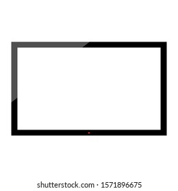 TV screen isolated on white background. vector illustration