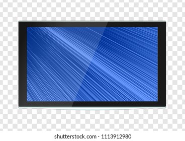 TV screen lcd, plasma realistic vector illustration.