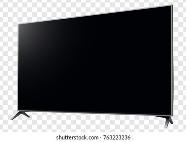 TV screen lcd, plasma. Realistic vector illustration.